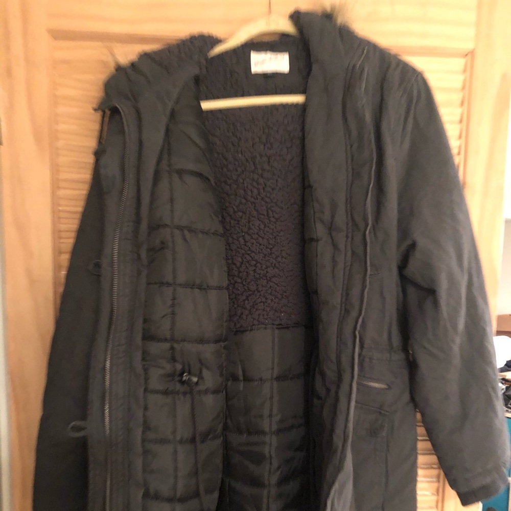 Grey winter coat